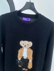 RALPH LAUREN 25S EMBROIDERED BEAR KNITTED SWEATER 252