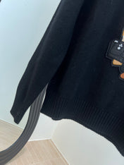 RALPH LAUREN 25S EMBROIDERED BEAR KNITTED SWEATER 252