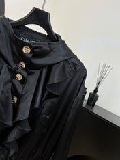 CHANEL 25S HOODED JACKET WITH LACE TRIM 408