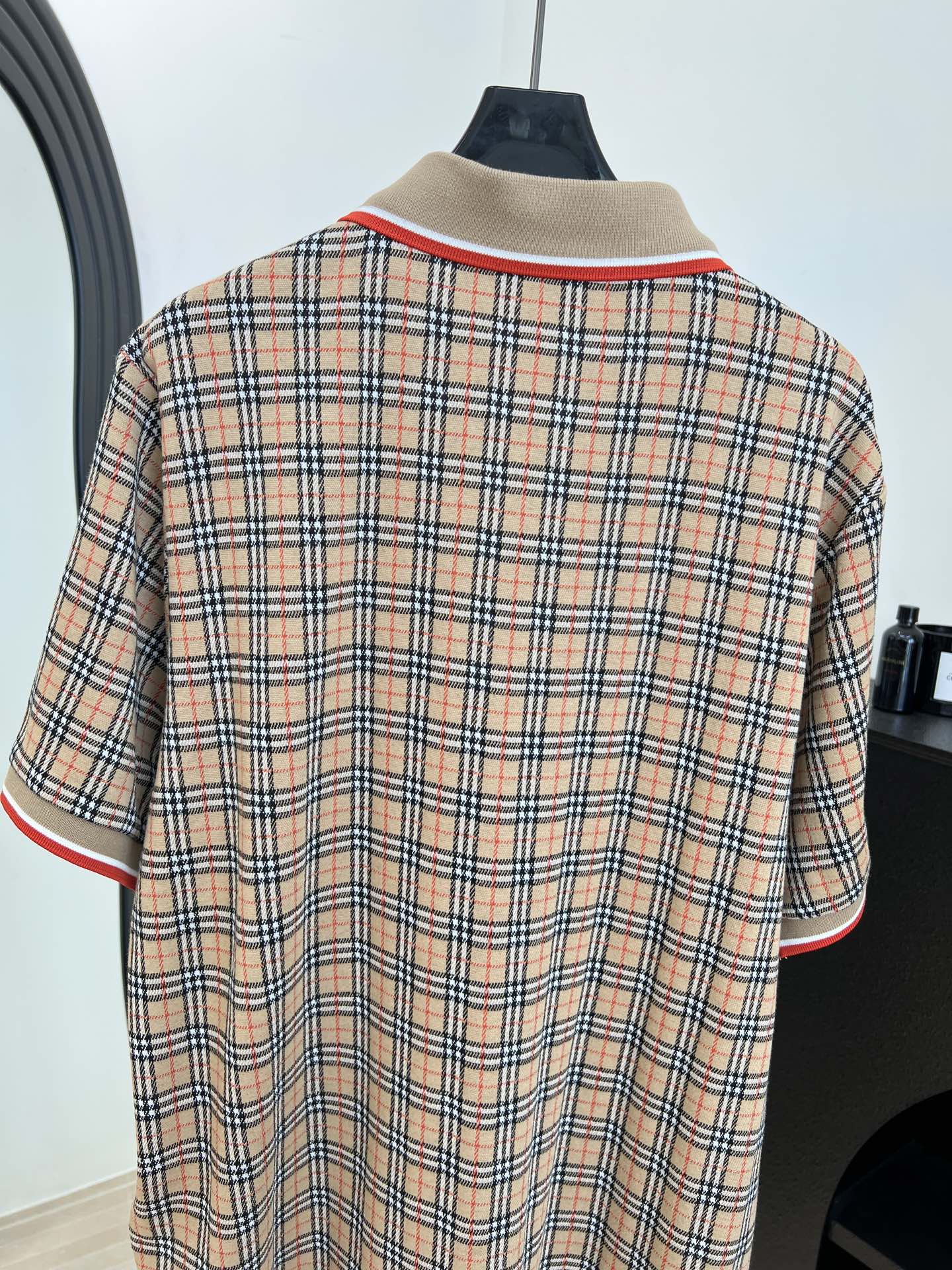 BURBERRY 26S SHORT-SLEEVE KNIT POLO SHIRT 425