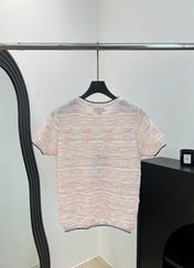 CHANEL 26S SHORT-SLEEVED KNIT SHIRT STYLE 1200
