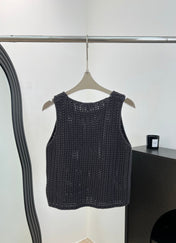 CHANEL 26S SLEEVELESS KNIT TOP 1495
