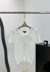 CHANEL 26S SHORT-SLEEVE KNIT T-SHIRT 1412