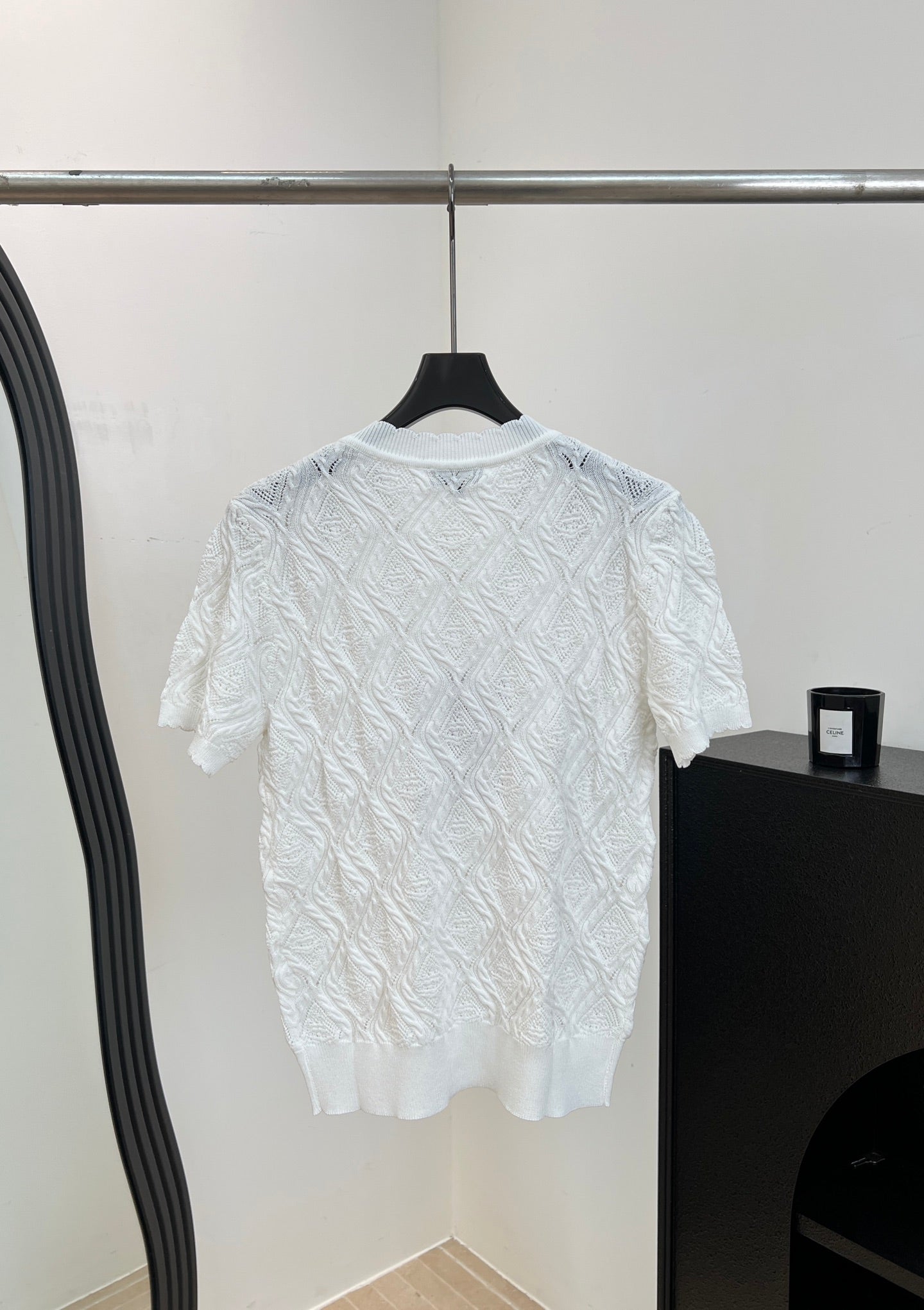 CHANEL 26S SHORT-SLEEVE KNIT T-SHIRT 1414