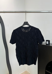CHANEL 26S SHORT-SLEEVE KNIT T-SHIRT 1413