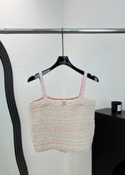 CHANEL 26S TWEED CAMI TOP 1481