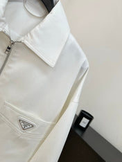 PRADA 26S CROPPED ZIP-UP JACKET 1070