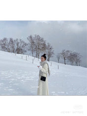 FF 140 CM PONCHO LIGHT GREY MIX WHITE WOOL AND SILK