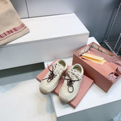 MIUMIU 26S LACE UP ESPADRILLE SNEAKERS IN CREAM WHITE SUEDE ROPE SOLE