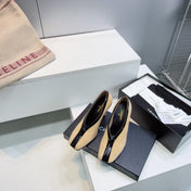 CHANEL 26S HIGH HEELS 100 MM IN BEIGE SUEDE