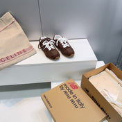 MIUMIU 26S NEW BALANCE SNEAKERS IN DARK BROWN SUEDE & FABRIC