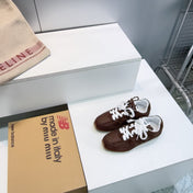 MIUMIU 26S NEW BALANCE SNEAKERS IN DARK BROWN SUEDE & FABRIC