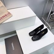 CHANEL 26S HIGH HEEL PUMPS 85 MM IN BLACK CALFSKIN
