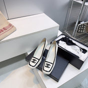 CHANEL 26S HIGH HEEL PUMPS 85 MM IN WHITE CALFSKIN WITH BLACK PATENT