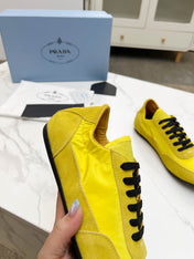 COLLAPSE SNEAKERS IN YELLOW SUEDE AND NYLON