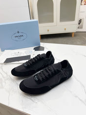 COLLAPSE SNEAKERS IN BLACK SUEDE AND NYLON