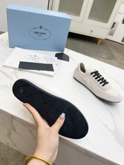 COLLAPSE SNEAKERS IN BEIGE SUEDE AND NYLON