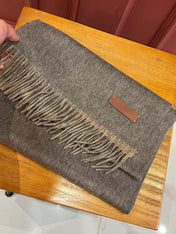 SCARF 180 CM IN MOUSE GRAY CASHMERE 396479