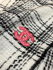 SCARF 200 CM IN WHITE CASHMERE 402146