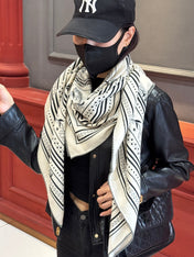HERMES 25S SCARF 140 IN CASHMERE SILK 727316