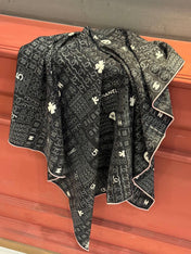 CHANEL 25S SCARF 110 IN CASHMERE SILK 738477
