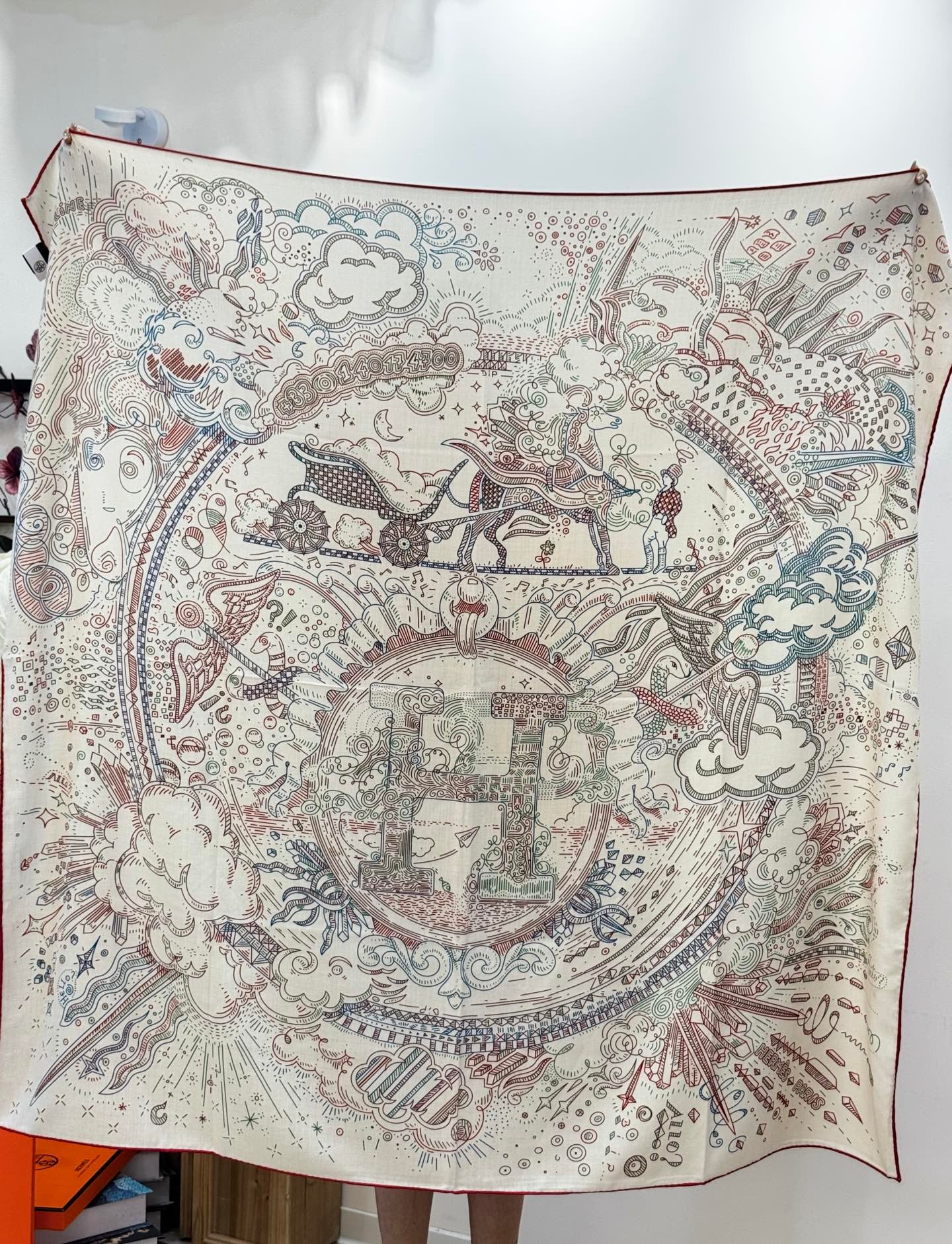 HERMES 25S SCARF 135 IN SILK 854787