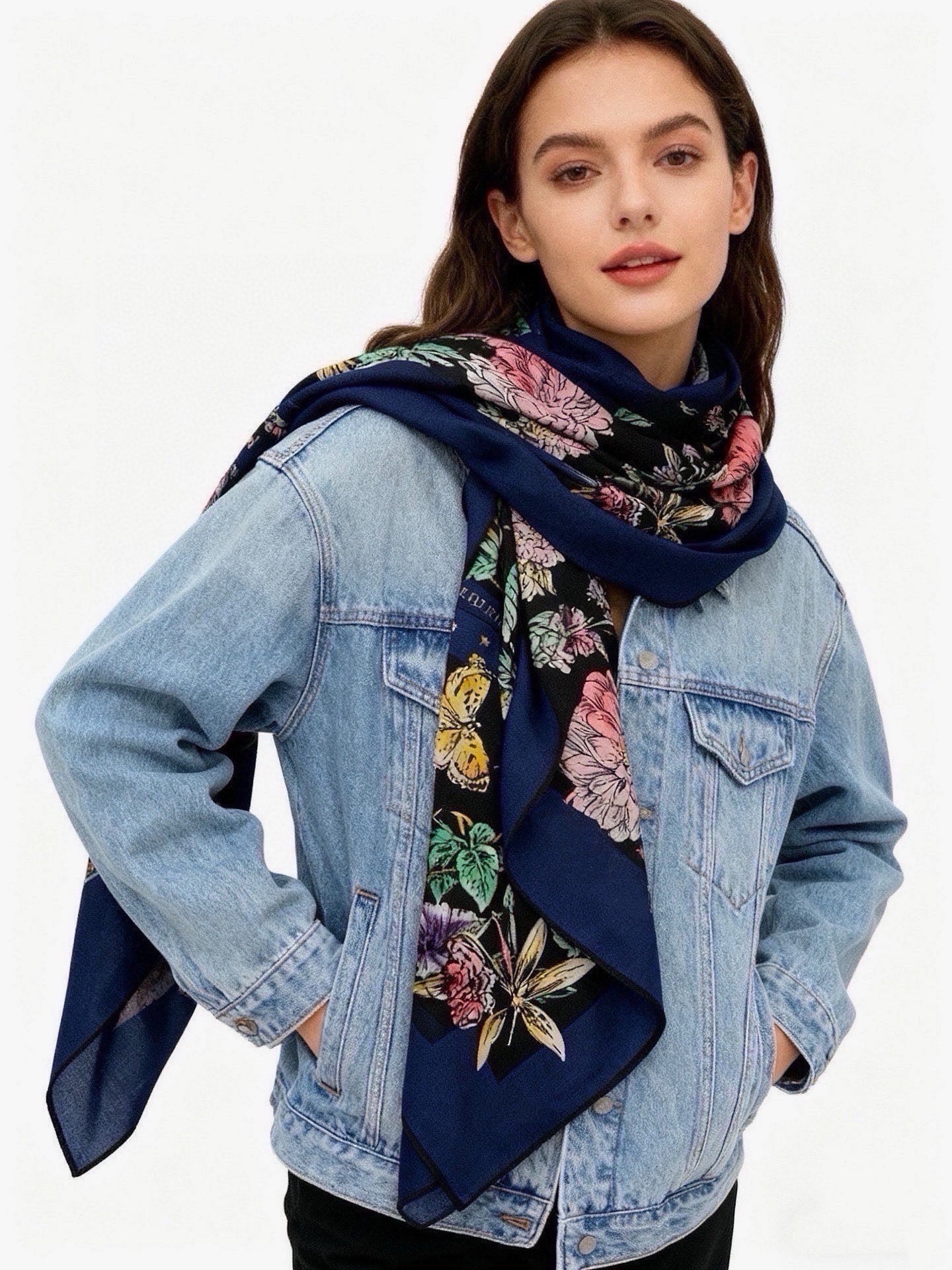 DIOR 26S SCARF 140 IN CASHMERE AND SILK 426190