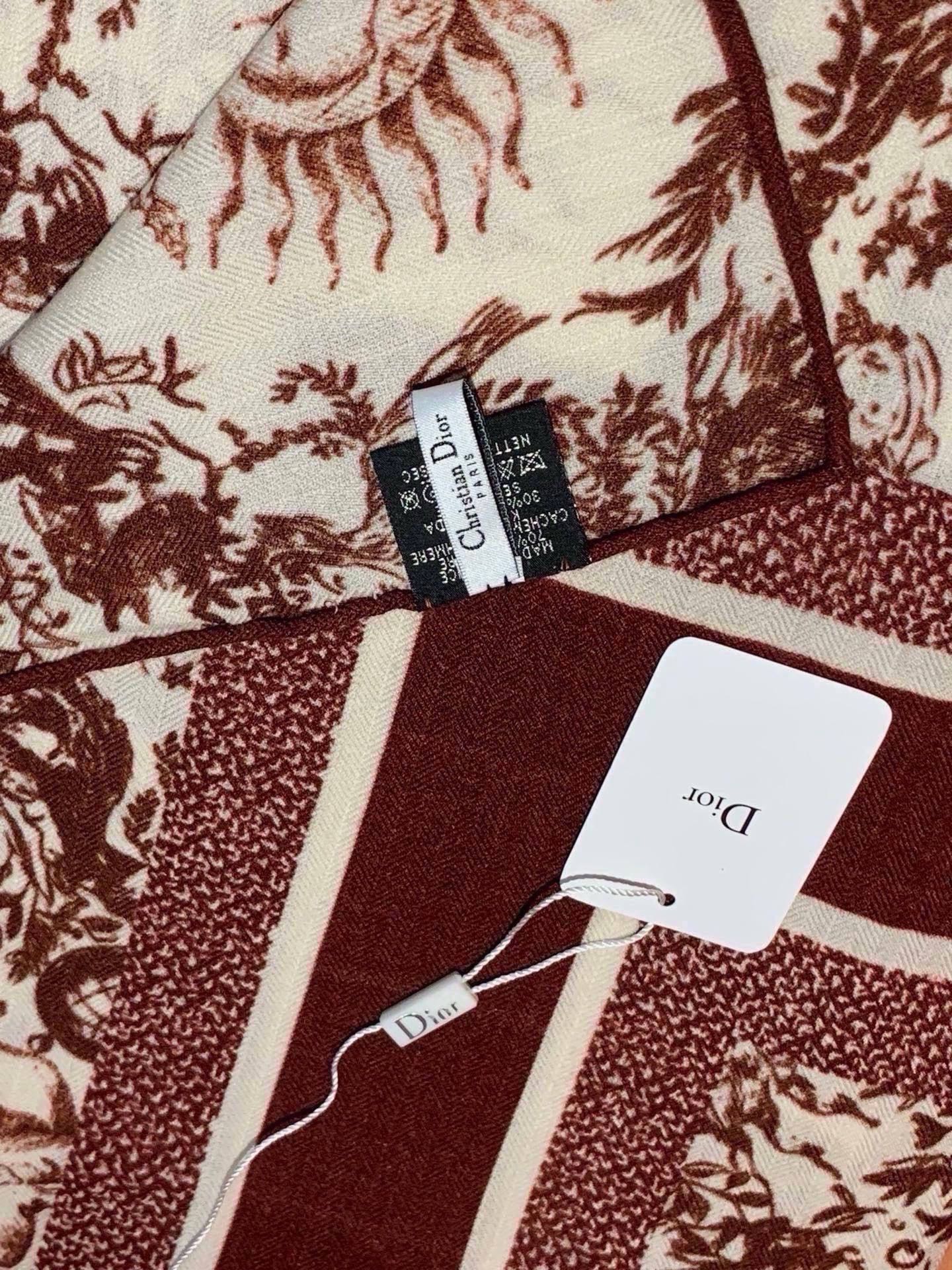 DIOR 26S SCARF 135 IN CASHMERE AND SILK 433864