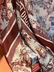 DIOR 26S SCARF 135 IN CASHMERE AND SILK 433864