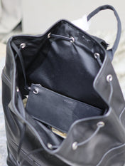 RIVE GAUCHE BACKPACK 49 IN BLACK CALFSKIN