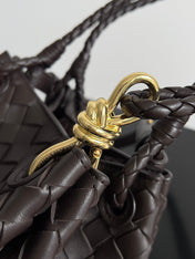 BV Small Parachute 21 Chocolate Lambskin Ghw