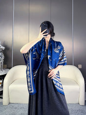 HERMES 25S SCARF 135 IN CASHMERE SILK 729040