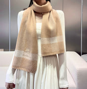 SCARF 190 CM IN TUSCAN BEIGE CASHMERE  398394
