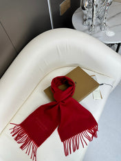 SCARF 180 CM IN CHERRY RED CASHMERE 398420