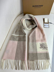 SCARF 180 CM IN LIGHT PINK MIX DESERT BROWN CASHMERE 408503