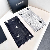 CHANEL 25S SCARF 90 IN SILK 724784