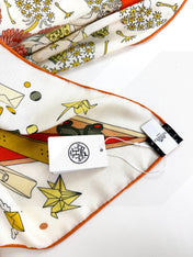HERMES 25S SCARF 135 IN SILK AND CASHMERE 735831