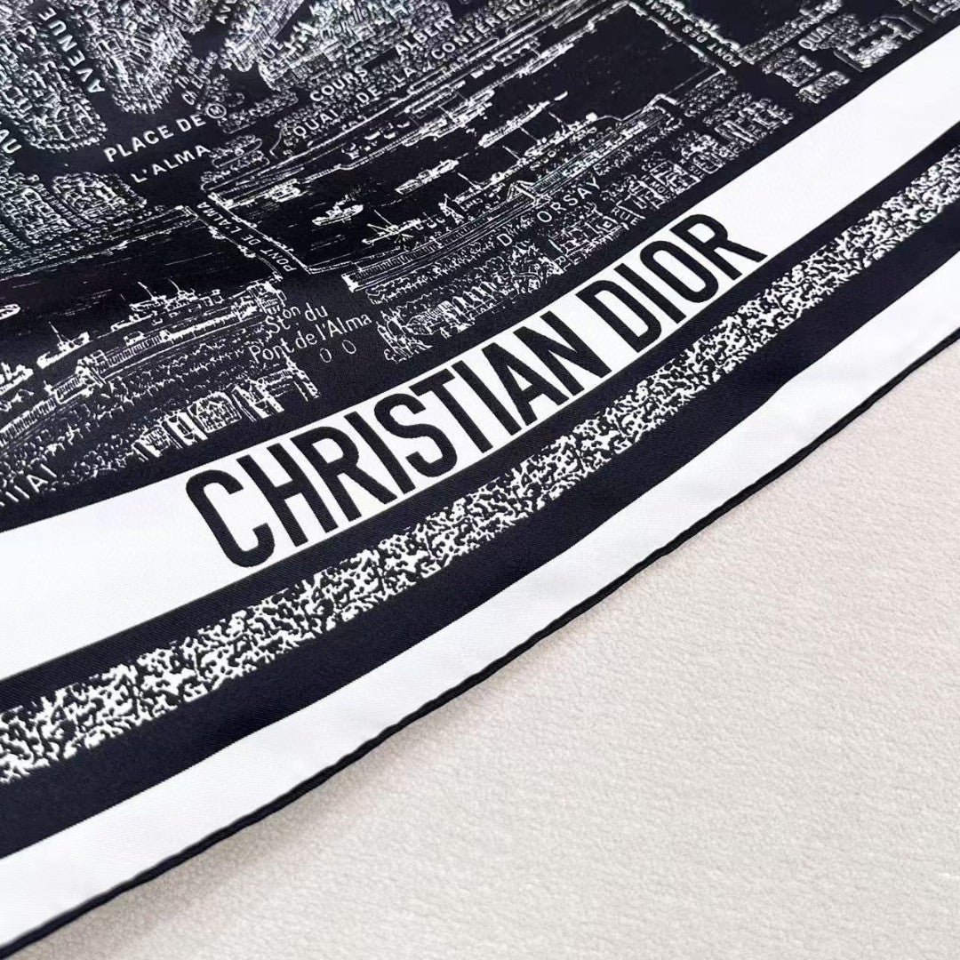 DIOR 26S SCARF 90CM IN SILK 313214