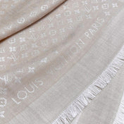 LV SCARF 120 CM IN WOOL MIX SILK 737297