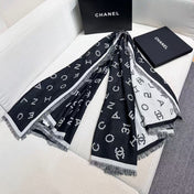 CHANEL 26S SCARF 140 IN WOOL AND SILK 311816