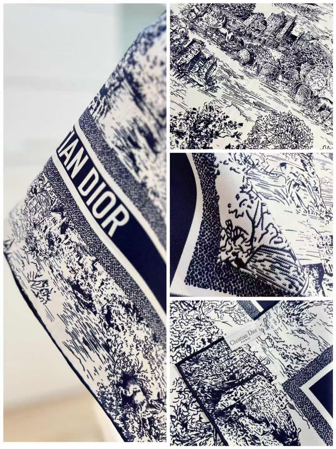 DIOR 26S SCARF 90CM IN SILK 305978