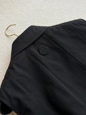 MONCLER SLEEVELESS PLEATED DRESS 269706