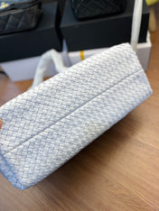SMALL CABAT 33 IN WHITE LAMBSKIN