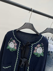 VALENTINO FLORAL LACE CARDIGAN 273154
