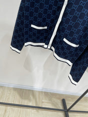 GUCCI CREW NECK CARDIGAN WITH WHITE TRIM 276013