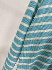 DIOR LONG-SLEEVE SWEATER WITH NAVY STRIPED COLLAR 275933