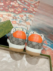 GUCCI 26S SCREENER SNEAKER IN BEIGE MIX LIGHT PINK CANVAS