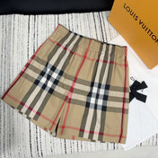 BBR PLAID ELASTIC WAIST STRETCH SHORTS 268061