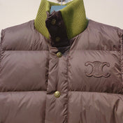 CELINE 25S UFFER VEST WITH KNIT COLLAR 0043