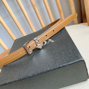 PRADA 25S BELT 15 MM IN BROWN CALFSKIN 571357